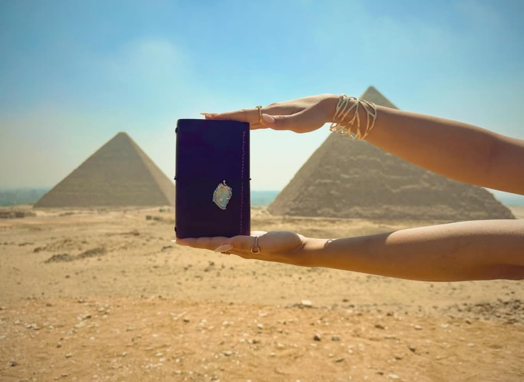 Handcrafted leather travel jourals